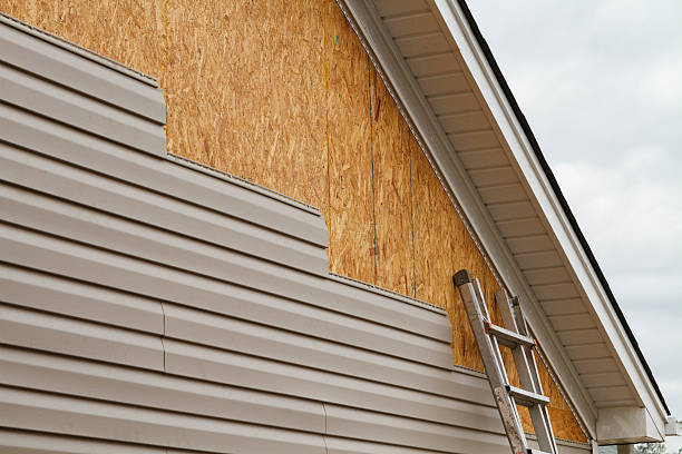Professional Emergency Siding Repair technician working in Thompson's Station, TN